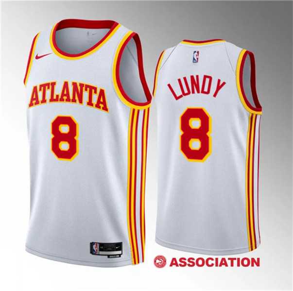 Men's Atlanta Hawks #8 Seth Lundy White 2023 Draft Association Edition Stitched Basketball Jersey Dzhi ,We sell and wholesale Men's Atlanta Hawks #8 Seth Lundy White 2023 Draft Association Edition Stitched Basketball Jersey Dzhi  on line form chian!